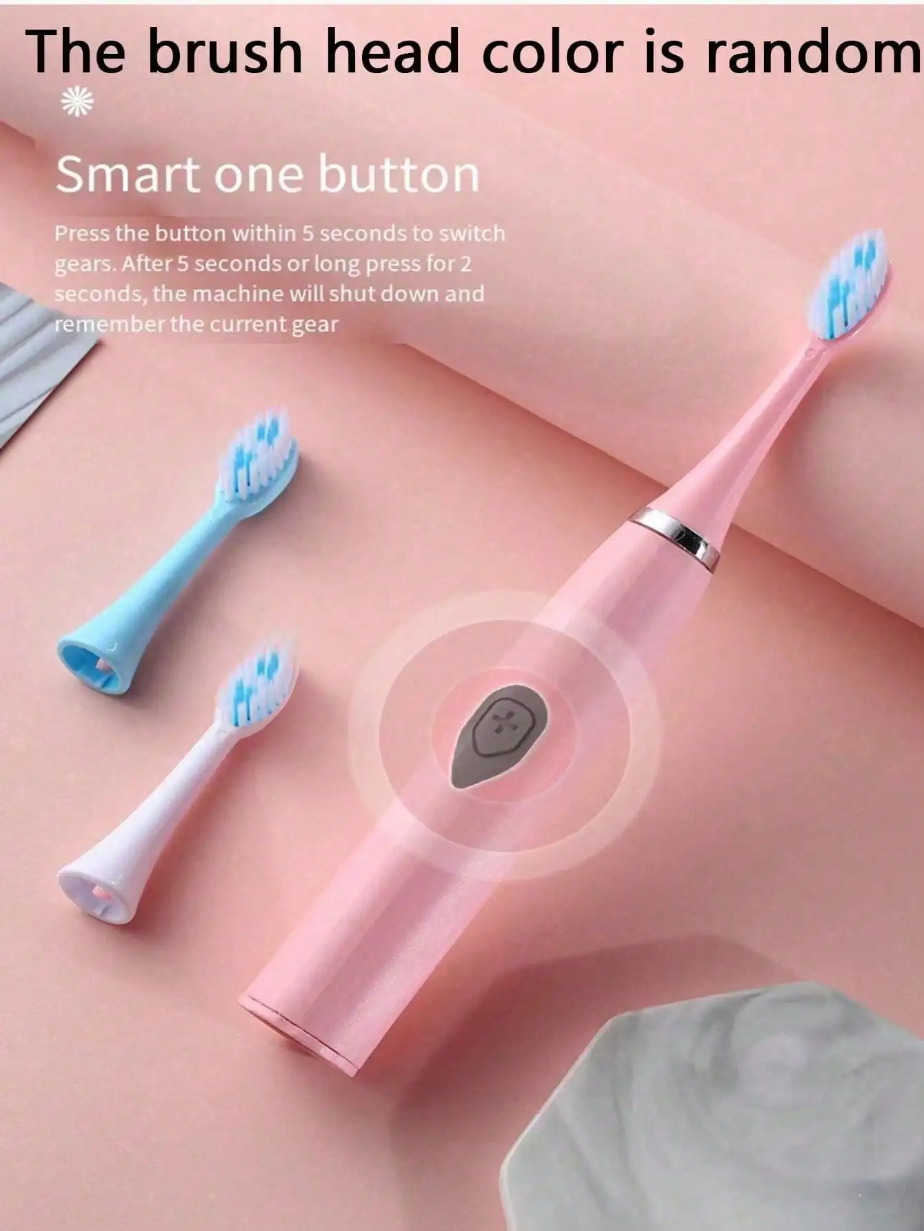 2026Electric Toothbrush Adult Automatic Couples Set, Suitable For Home Or Travel Use, Random Brush Head Colors