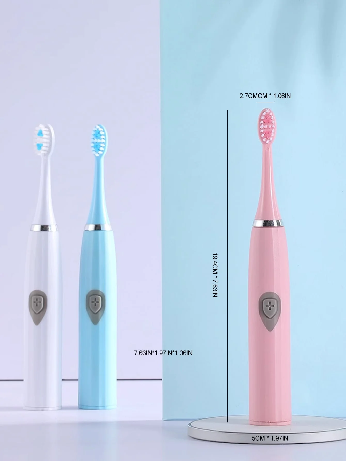 2026 Adult Electric Toothbrush , for home use or travel. Brush head colors are random Battery model(Batteries not includ)
