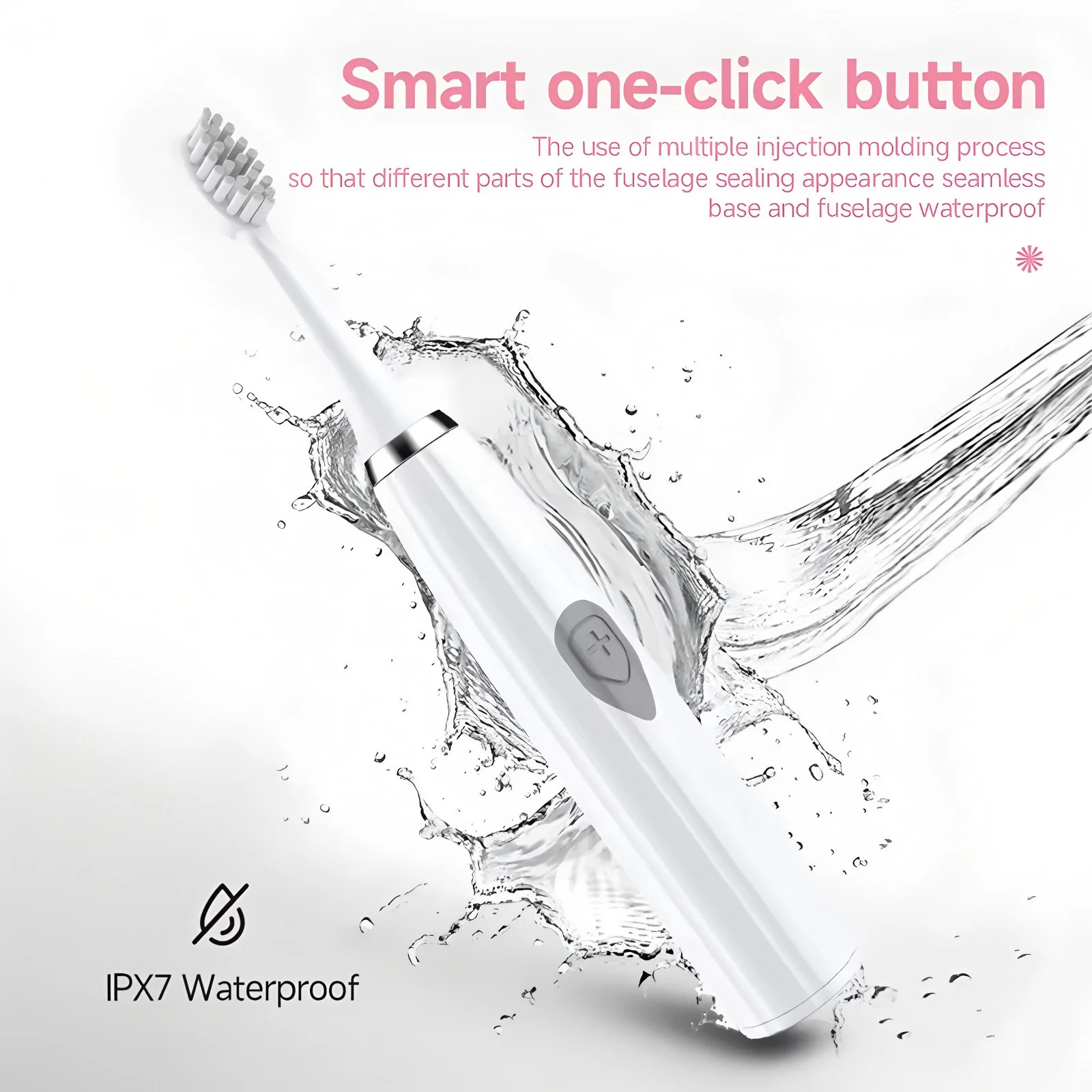 2026Electric Toothbrush Adult Automatic Couples Set, Suitable For Home Or Travel Use, Random Brush Head Colors