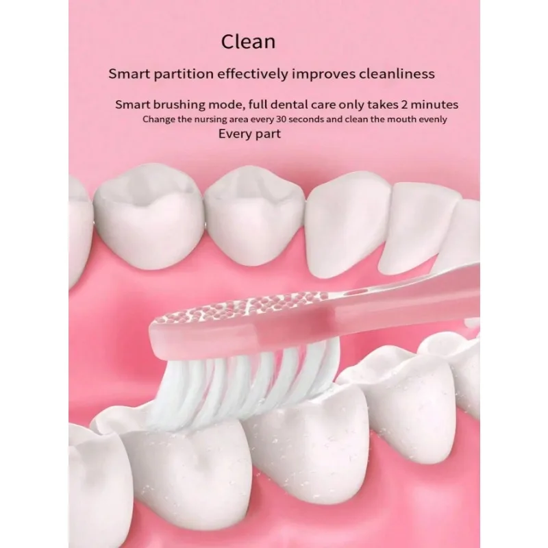 Electric Toothbrush Adult Automatic Couples Set, Suitable For Home Or Travel Use, Random Brush Head Colors