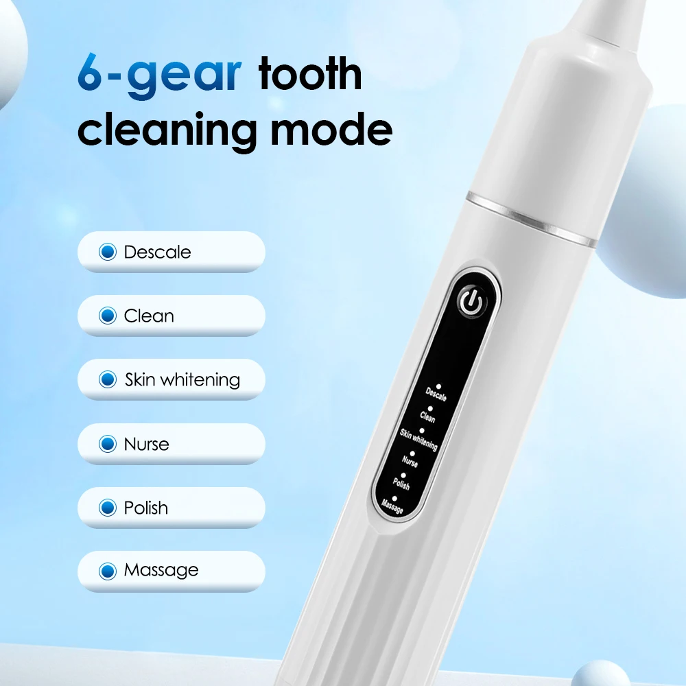 Electric Toothbrush 6 Brush Heads Sonic Electric Toothbrush with 31000VPM Deep Clean 6 Modes Waterproof Rechargeable for Adults